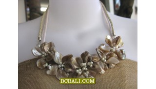 multi flowers necklaces shells nuged wholesale 